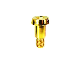 ZSPEC Design Gold Grade-5 Titanium 8.6mm Shoulder/Shank Length M6-1.0x16mm Shoulder Bolt