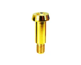 ZSPEC Design Gold Grade-5 Titanium 15.7mm Shoulder/Shank Length M6-1.0x24mm Shoulder Bolt