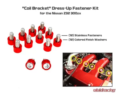Zspec Design Stainless & Billet Peach Coil Brackets Kit for