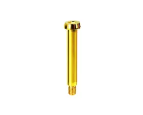 ZSPEC Design Gold Grade-5 Titanium 47.5mm Shoulder/Shank Length M6-1.0x55mm Shoulder Bolt