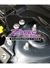 ZSPEC Design Gloss Yellow Stainless & Billet Stage 2 Dress-Up Bolts Fastener Kit Mazda CX-9 2016-2023                                     - 00843612129116 - Image 6