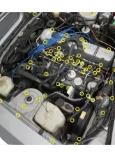 ZSPEC Design Gloss Yellow Stainless & Billet Stage 3 Dress-Up Bolts Fastener Kit Datsun 280ZX S130 1979-1983                                     - 00843612185198 - Image 4