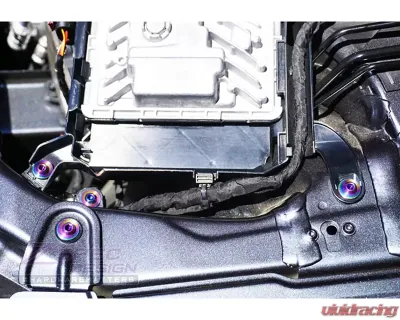 ZSPEC Design Red Titanium Stage 1 Dress-Up Bolts Fastener Kit Audi A4 B9 2.0L 2016-2020 - 00843612129444