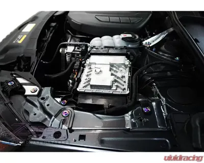 ZSPEC Design Red Titanium Stage 1 Dress-Up Bolts Fastener Kit Audi A4 B9 2.0L 2016-2020 - 00843612129444