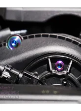 ZSPEC Design Red Titanium Stage 1 Dress-Up Bolts Fastener Kit Audi A4 B9 2.0L 2016-2020                                     - 00843612129444 - Image 4