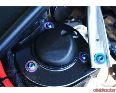 ZSPEC Design Red Titanium Stage 1 Dress-Up Bolts Fastener Kit Audi A4 B9 2.0L 2016-2020 - 00843612129444