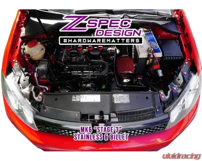 ZSPEC Design Matte Purple Stainless & Billet Stage 3 Dress-Up Bolts Fastener Kit Volkswagen Mk6 Golf GTI | Jetta 2.0L 2010-2014 - 00843612185167