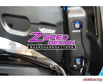 ZSPEC Design Gloss Red Stainless & Billet Stage 3 Dress-Up Bolts Fastener Kit Mini Clubman R55 2007-2014 - 00843612129963
