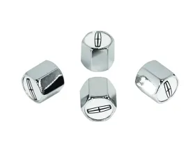 ZSPEC Design Chrome Lincoln Style Valve Stem Tire Caps