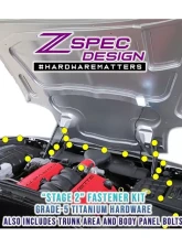 ZSPEC Design Purple Titanium Stage 2 Dress-Up Bolts Fastener Kit Corvette C5 5.7L LS6 1997-2004                                     - 00843612131911 - Image 2