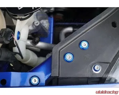 ZSPEC Design Gloss Red Stainless & Billet Stage 3 Dress-Up Bolts Fastener Kit Volkswagen Golf R32 MK5 2006-2009 - 00843612132253