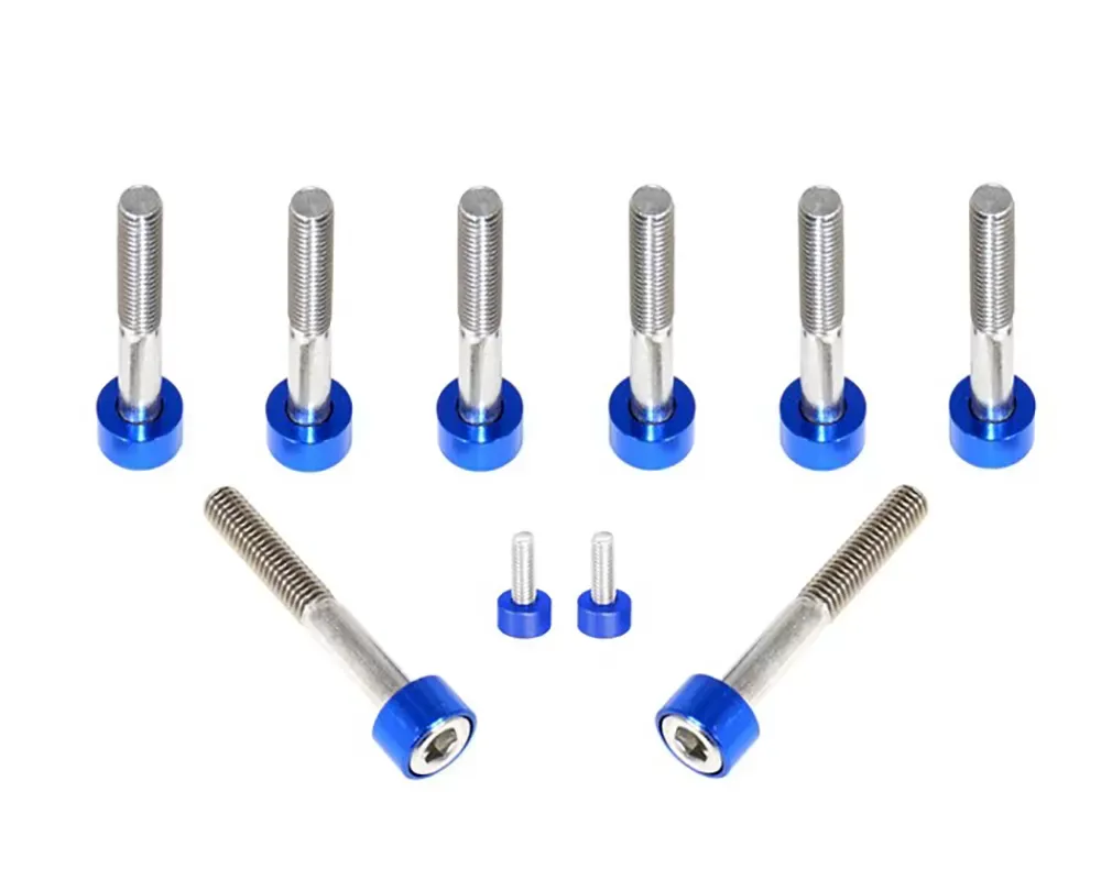 ZSPEC Design Stainless & Billet Throttle Bodies & TPS Sensor Fastener Kit w/ Orange-Gold Washers Merlin Machining Nissan 300ZX Z32 1990-1999 - 00843612132413