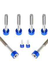 ZSPEC Design Stainless & Billet Throttle Bodies & TPS Sensor Fastener Kit w/ Gulf Blue Washers Merlin Machining Nissan 300ZX Z32 1990-1999                                     - 00843612132406 - Image 3