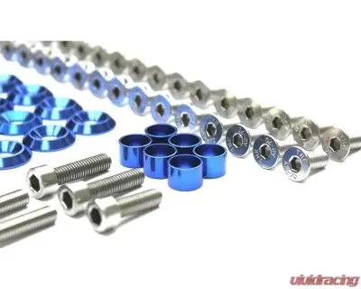 ZSPEC Design Bright Silver Stainless & Billet Stage 3 Dress-Up Bolts Fastener Kit Dodge Stealth | Mitsubishi 3000GT - 00843612132925