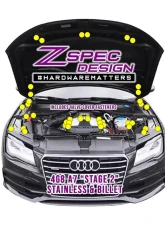 ZSPEC Design Gloss Black Stainless & Billet Stage 1 Dress-Up Bolts Fastener Kit Audi A7 4G8 3.0L 2012-2018                                     - 00843612133748 - Image 2
