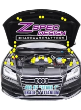 ZSPEC Design Gold Titanium Stage 1 Dress-Up Bolts Fastener Kit Audi A7 4G8 3.0L 2012-2018                                     - 00843612134189 - Image 2