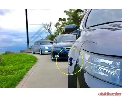 ZSPEC Design Quick Release Bumper Fastener Kit w/ Blue Catches & Red Bands - 00843612134172