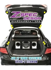 ZSPEC Design Black Titanium Dress-Up Bolts Trunk Fastener Kit Audi A7 4G8 3.0L 2012-2018                                     - 00843612127785 - Image 2