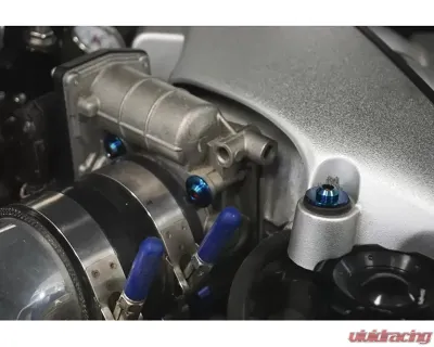 ZSPEC Design Blue Titanium Stage 1 Dress-Up Bolts Fastener Kit Nissan GT-R R35 2009-2023 - 00843612135209