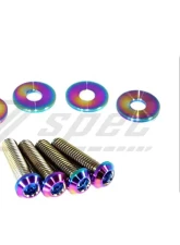 ZSPEC Design Blue Titanium Stage 1 Dress-Up Bolts Fastener Kit Nissan GT-R R35 2009-2023                                     - 00843612135209 - Image 9