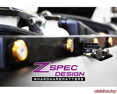 ZSPEC Design FHSC Fasteners 10-Pack Gloss Red M6 Billet Dress-Up Fender-Finish Washers - 00843612135476