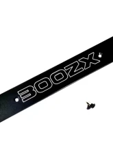 ZSPEC Design JSPEC Black Powder-Coated Billet Front Bumper Plate w/ "300zx" in English Logo Nissan 300ZX Z32 Fascia 1990-1999                                     - 00843612136435 - Image 3