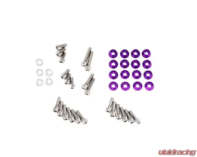 ZSPEC Design Gloss Yellow Stainless & Billet Stage 3 Dress-Up Bolts Kit Nissan Skyline GT-R | GTR R32 | R33 | R34 - 00843612184726