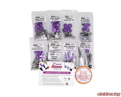 ZSPEC Design Gloss Yellow Stainless & Billet Stage 3 Dress-Up Bolts Kit Nissan Skyline GT-R | GTR R32 | R33 | R34 - 00843612184726