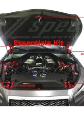 ZSPEC Design Gloss Black Stainless & Billet Stage 1 Dress-Up Bolts Fastener Kit Infiniti Q50 | Q60 VQ/VR 2017-2020                                     - 00843612136909 - Image 3