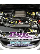 ZSPEC Design Purple Titanium Stage 3 Dress-Up Bolts Fastener Kit Subaru WRX | STI 2008-2014                                     - 00843612137609 - Image 2