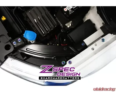 ZSPEC Design Black Grade-5 Titanium Stage 1 Dress-Up Bolts Fastener Kit Volkswagen Taos 2022+ - 00843612139597