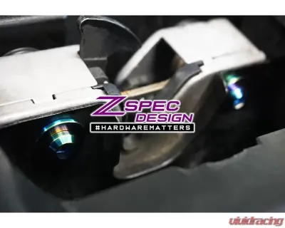 ZSPEC Design Black Grade-5 Titanium Stage 1 Dress-Up Bolts Fastener Kit Volkswagen Taos 2022+ - 00843612139597