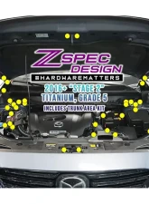 ZSPEC Design Burned Titanium Stage 2 Dress-Up Bolts Fastener Kit Mazda CX-5 2017-2023                                     - 00843612139634 - Image 2