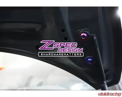 ZSPEC Design Burned Titanium Stage 2 Dress-Up Bolts Fastener Kit Mazda CX-5 2017-2023 - 00843612139634