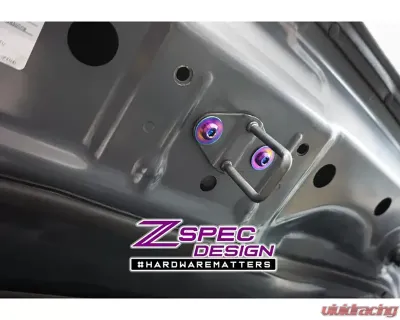 ZSPEC Design Burned Titanium Stage 2 Dress-Up Bolts Fastener Kit Mazda CX-5 2017-2023 - 00843612139634