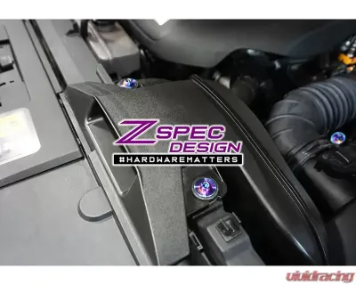 ZSPEC Design Burned Titanium Stage 2 Dress-Up Bolts Fastener Kit Mazda CX-5 2017-2023 - 00843612139634