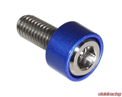 ZSPEC Design Silver Titanium & Billet Diverter Valves Fastener Kit w/ Blue Washers Kia Stinger GT 2018+ - 00843612155658