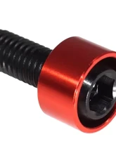 ZSPEC Design Black Titanium & Billet Diverter Valves Fastener Kit w/ Red Washers Kia Stinger GT 2018+                                     - 00843612156266 - Image 2