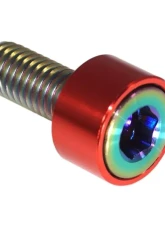 ZSPEC Design Burned Titanium & Billet Diverter Valves Fastener Kit w/ Red Washers Kia Stinger GT 2018+                                     - 00843612156556 - Image 2