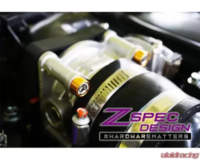 ZSPEC Design Dark Blue Stainless & Billet Stage 2 Dress-Up Bolts Hardware Kit Nissan Z RZ34 2023-2024 - 00843612141514