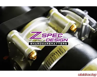 ZSPEC Design Black Grade-5 Titanium Throttle Bodies Fastener Kit Nissan Z RZ34 2023-2024 - 00843612141552