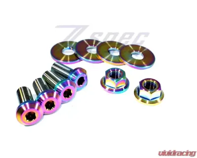 ZSPEC Design Black Titanium Strut Tower Brace Brace/Bar Fastener Kit Nissan Z 2023-2024 - 00843612141620