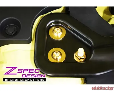 ZSPEC Design Black Titanium Strut Tower Brace Brace/Bar Fastener Kit Nissan Z 2023-2024 - 00843612141620