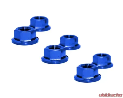 ZSPEC Design Blue Grade-5 Titanium Front Shock Tower Nuts Nissan Skyline GT-R | GTR R35 - 00843612196743