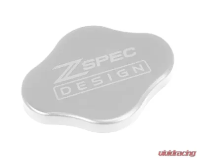 ZSPEC Design Silver Billet Fluid Resrvoir Cap Cover w/ ZSPEC Logo Nissan Z RZ34 2023-2024 - 00843612141804