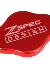 ZSPEC Design Red Billet Fluid Resrvoir Cap Cover w/ ZSPEC Logo Nissan Z RZ34 2023-2024                                     - 00843612141880 - Image 2