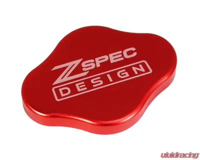 ZSPEC Design Red Billet Fluid Resrvoir Cap Cover w/ ZSPEC Logo Nissan Z RZ34 2023-2024 - 00843612141880