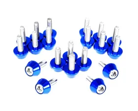 ZSPEC Design Stainless & Billet SHSC Timing Covers Fastener Kit w/ Dark Blue Washers Nissan 300ZX Z31 1984-1989