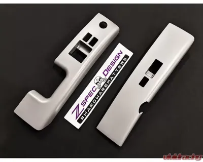 ZSPEC Design Left-Hand-Drive Grey Door Window Switch Finisher Set Nissan 350Z Z33 2006-2009 - 00843612142139
