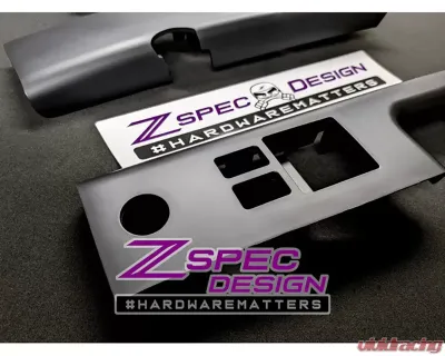 ZSPEC Design Black LHD Interior Door Window Switch Finisher Set Nissan 350Z Z33 2006-2009 - 00843612142146